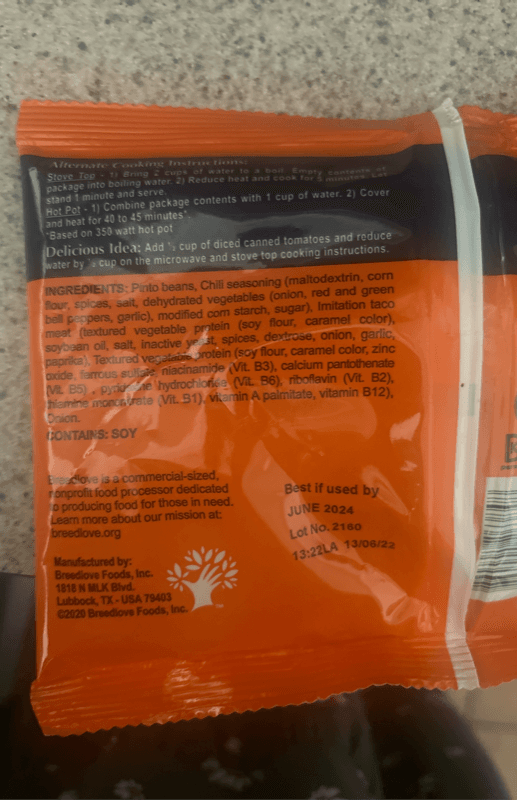 Breedlove Foods Campfire Chili