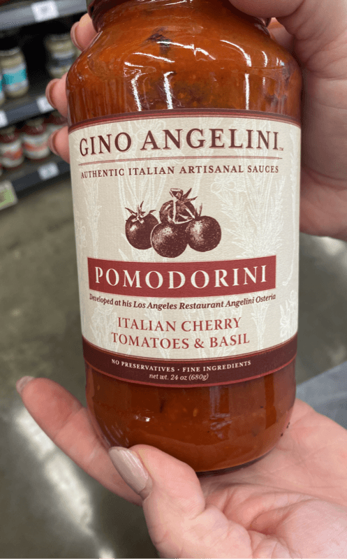 Gino Angelini Pomodorini Italian Cherry Tomatoes & Basil Artisanal Sauce