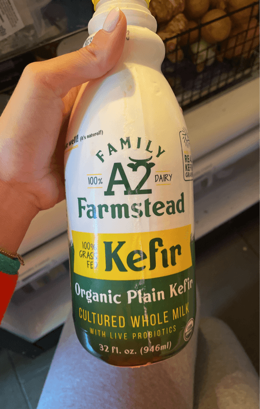 Family A2 Farmstead Plain Kefir Cultured Whole Milk With Live Probiotics