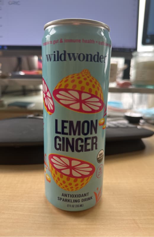 Wildwonder Lemon Ginger Sparkling Drink
