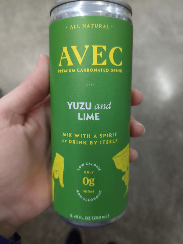 All Natural Avec Premium Carbonated Drink Yuzu And Lime
