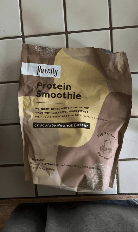 Flavcity Chocolate Peanut Butter Protein Smoothie