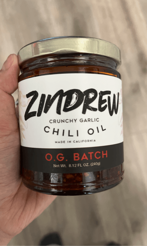 Zindrew Crunchy Garlic Chili Oil O.G. Batch