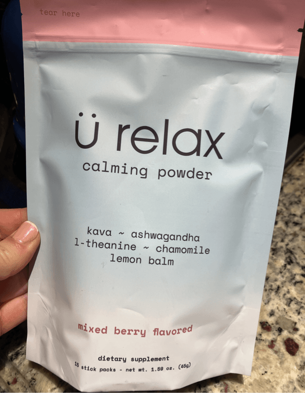 U Relax Calming Powder Mixed Berry Flavored Dietary Supplement