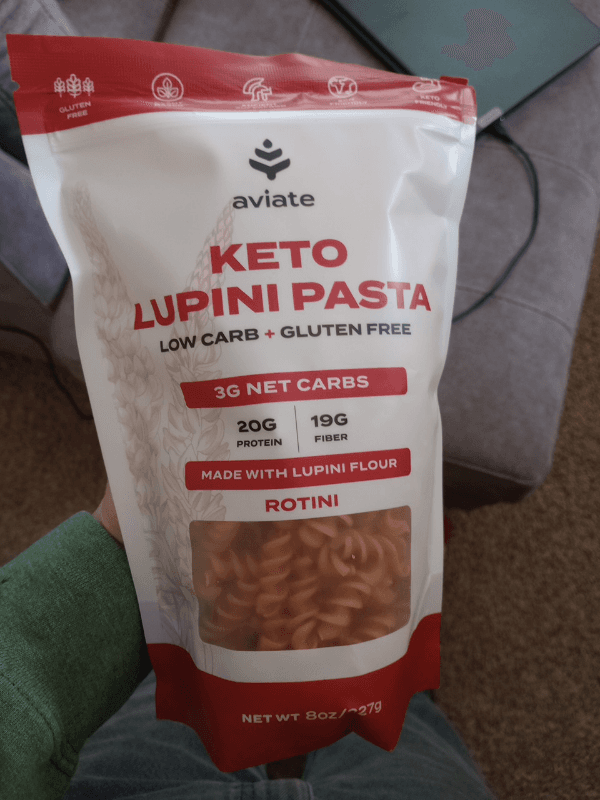 Aviate Keto Lupini Pasta Rotini