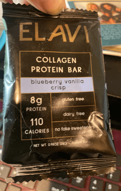 Elavi Collegen Protein Bar Blueberry Vanilla Crisp