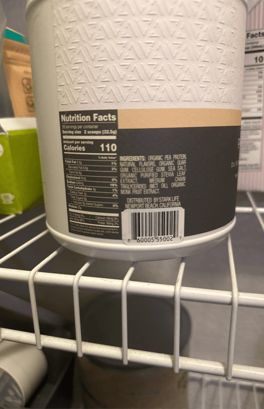 Vivl Nutrients Vanilla Plant Protein