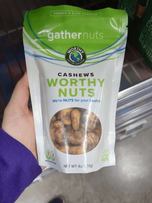 Gather Nuts Cashews Worthy Nuts