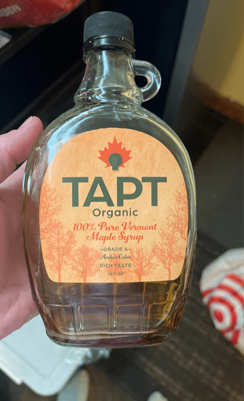Tapt Organic 100% Pure Vermont Maple Syrup
