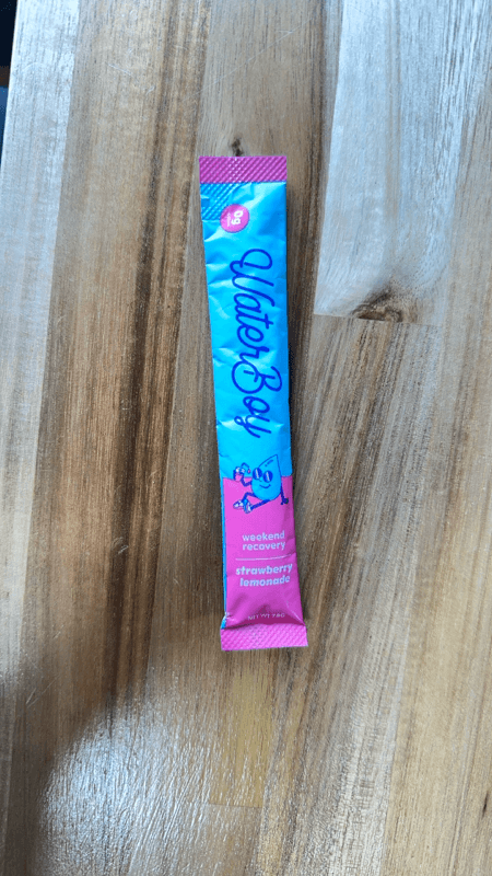 Waterboy Strawberry Lemonade Flavor Weekend Recovery Electrolytes