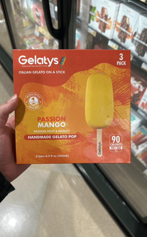 Gelatys Passion Mango Handmade Gelato Pop