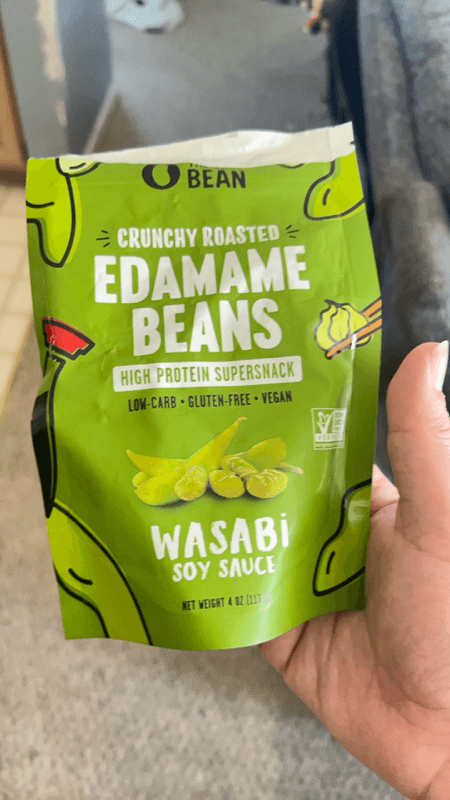 The Only Bean Crunchy Roasted Edamame Beans Wasabi Soy Sauce