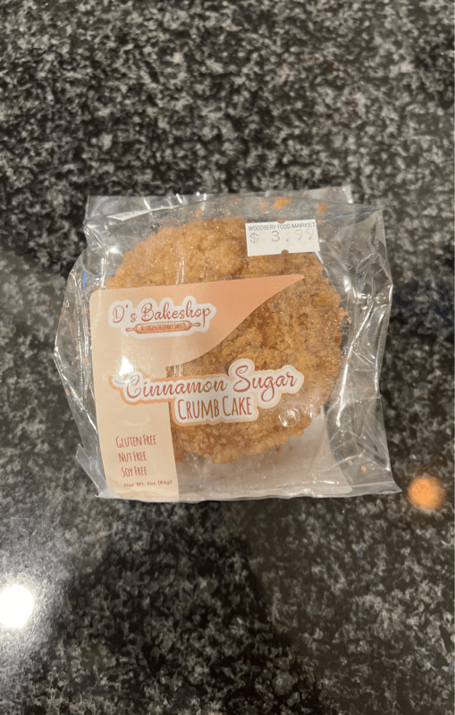 D’S Bakeshop Cinnamon Sugar Crumb Cake