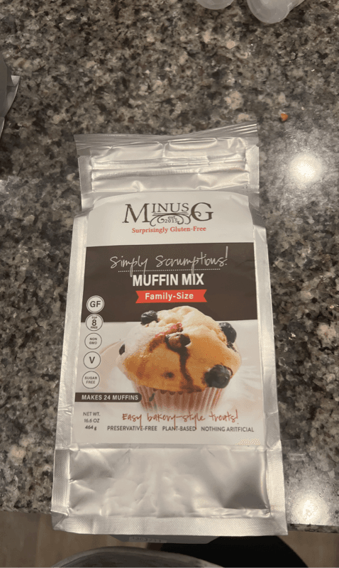 Minus G Simply Scrumptious! Muffin Mix Family-Size