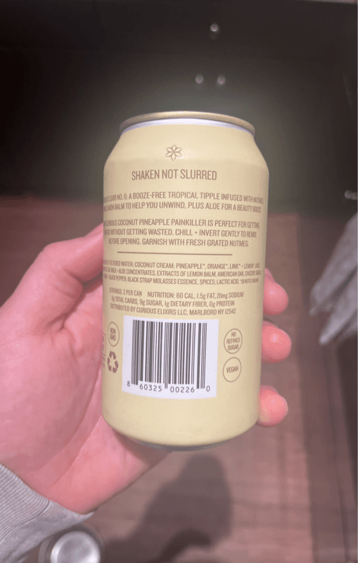 Curious Elixirs Curious No. 6 Booze-Free Craft Cocktail