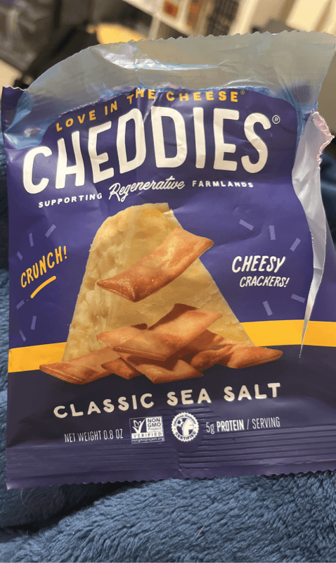 Cheddies Classic Sea Salt Cheesy Crackers