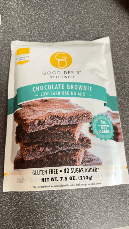 Good Dee'S Still Sweet Chocolate Brownie Low Carb Baking Mix