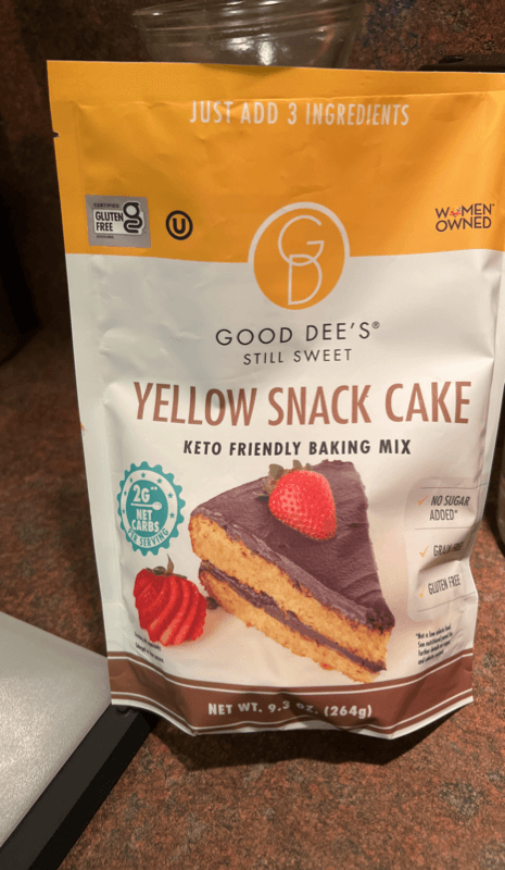 Good Dee'S Still Sweet Yellow Snack Cake Keto Friendly Baking Mix