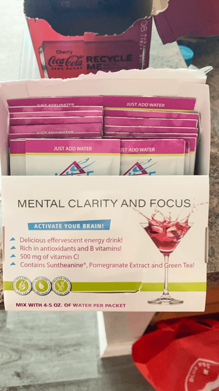 Delta-E Mental Clarity And Focus Flavored With Pomegranate