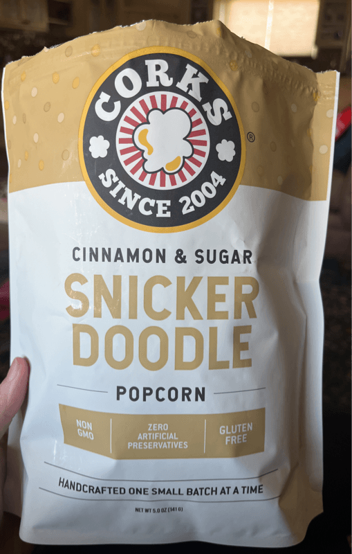 Corks Cinnamon & Sugar Snicker Doodle Popcorn