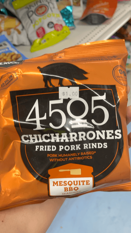 4505 Chicharrones Fried Pork Rinds Mesquite Bbq Seasoned