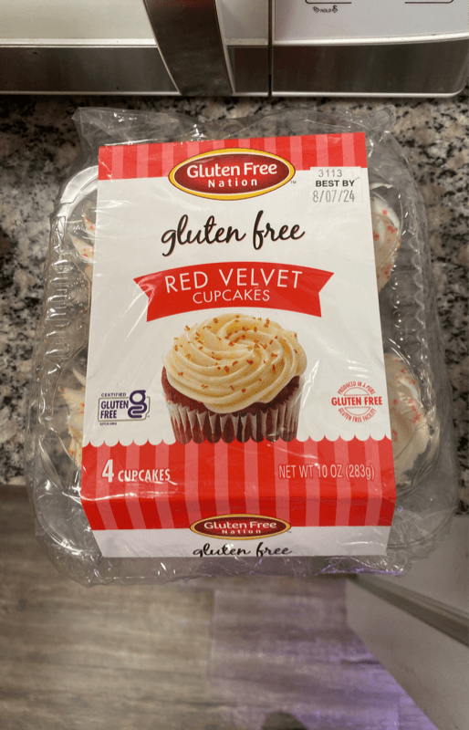 Gluten Free Nation Gluten Free Red Velvet Cupcakes 4 Cupcakes