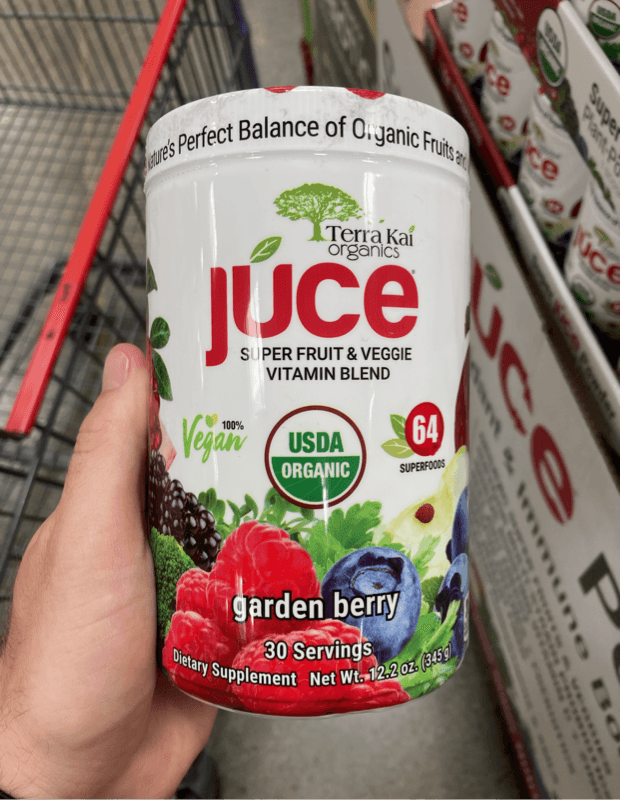 Terra Kai Organics Juce Super Fruit & Veggie Vitamin Blend Garden Berry