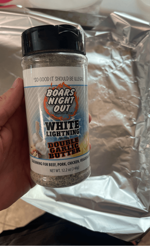 Boars Night Out White Lightning With Double Garlic Butter Seasoning