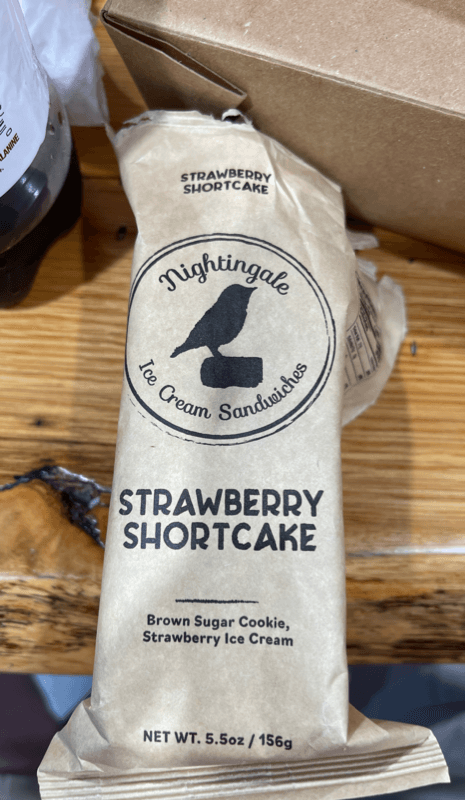 Nightingale Strawberry Shortcake Ice Cream Sandwiches