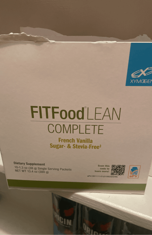 Xymogen Fit Food Lean Complete French Vanilla Sugar- & Stevia-Free