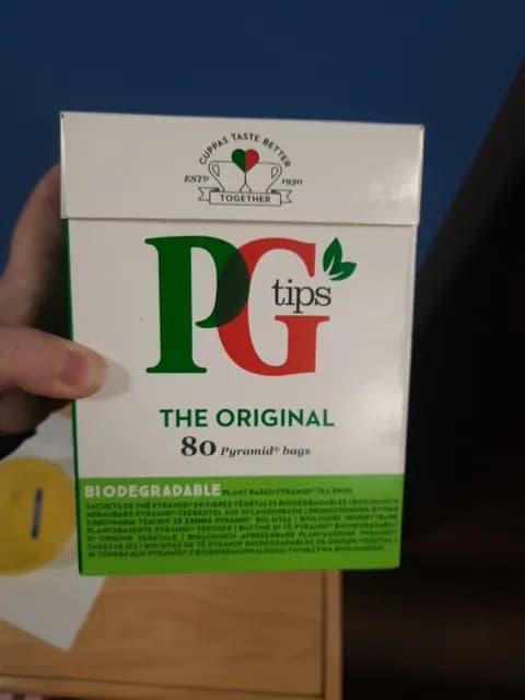 Pg Tips The Original Plant Based Tea 80 Pyramid Bags