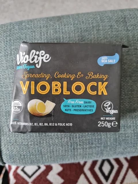 Violife Vioblock Butter With Sea Salt For Spreading, Cooking & Baking