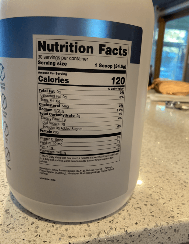 Transparent Labs Grass-Fed Oatmeal Chocolate Chip Cookie Whey Protein Isolate