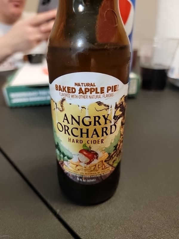 Angry Orchard Hard Cider Natural Baked Apple Pie Style