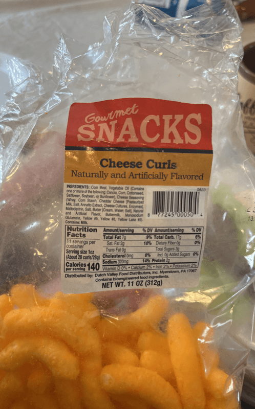 Gourmet Snacks Cheese Curls