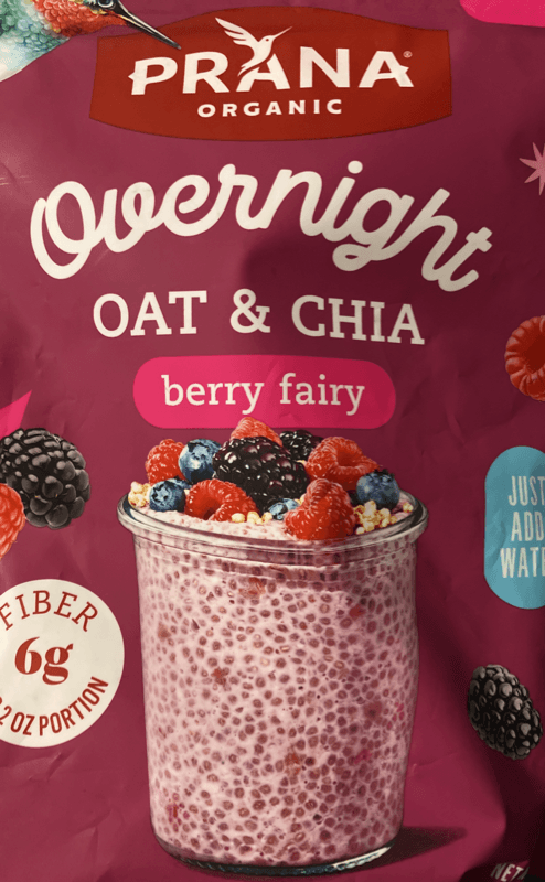 Prana Organic Overnight Oat & Chia Berry Fairy
