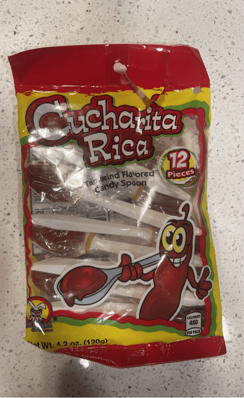 Cucharita Rica Tamarind Flavored Candy Spoon