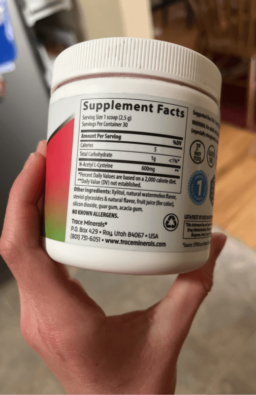 Trace Minerals Watermelon Flavored Nac Powder