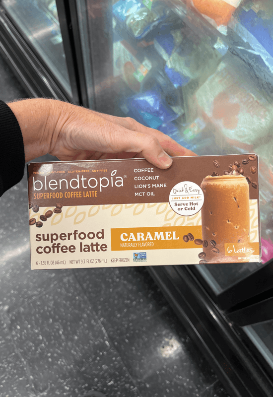 Blendtopia Superfood Coffee Latte Caramel Flavored