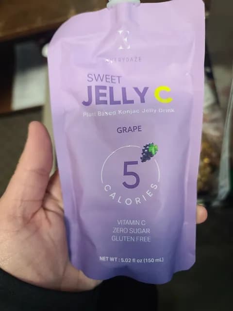 Everydaze Sweet Jelly C Grape Plant Based Konjac Jelly Drink