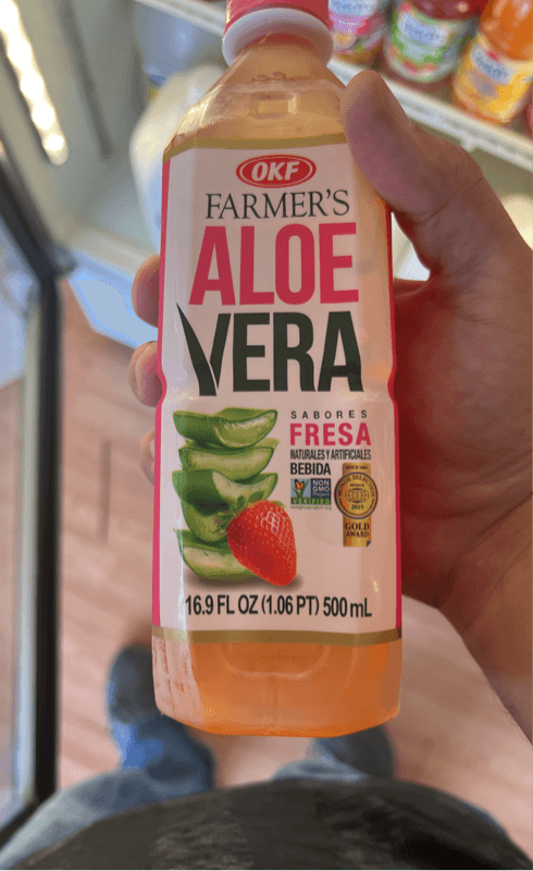 Okf Farmer'S Aloe Vera Drink Strawberry