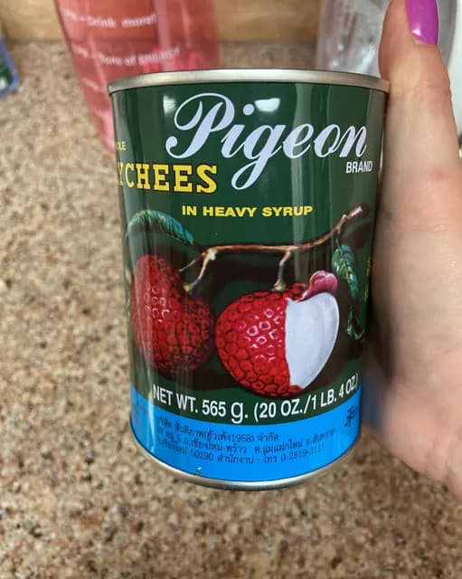Pigeon Brand Whole Lychees In Heavy Syrup