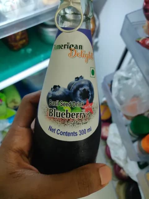 American Delight Basil Seed Drink With Blueberry Flavour