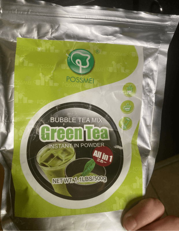 Possmei Green Tea Bubble Tea Mix Instant In Powder All In