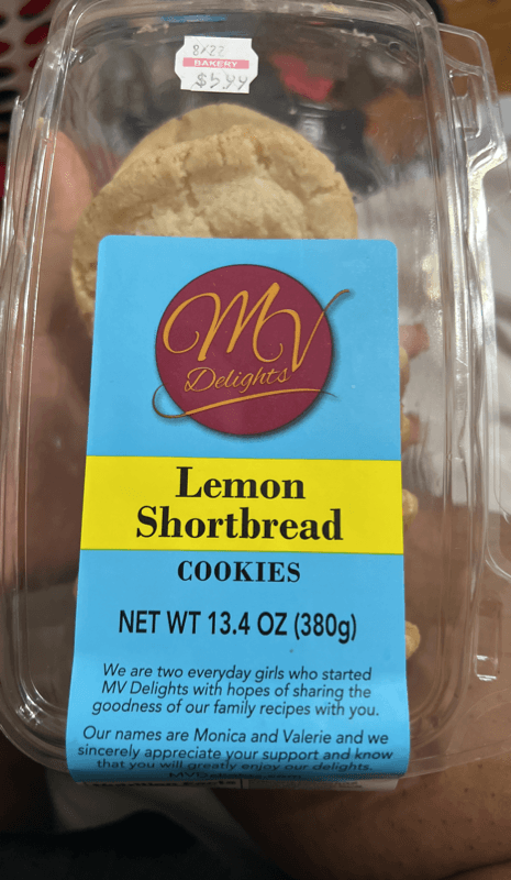 Mv Delights Lemon Shortbread Cookies