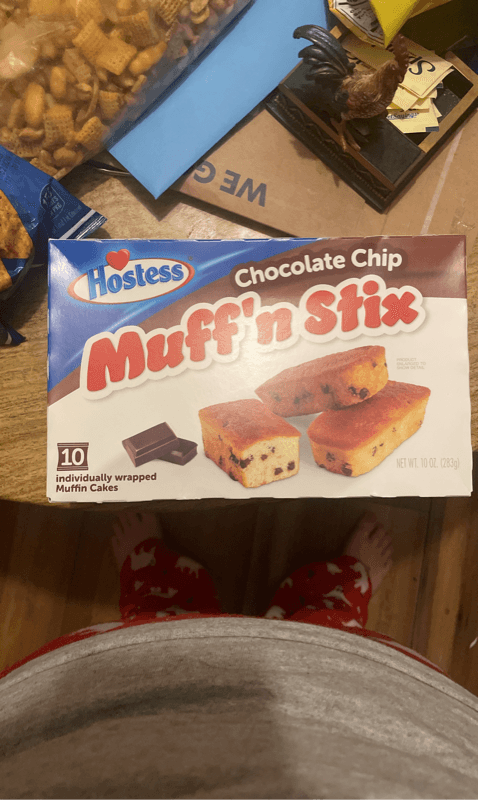 Hostess Chocolate Chip Muff'N Stix Muffin Cakes