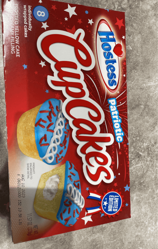 Hostess Limited Edition Patriotic Cupcakes