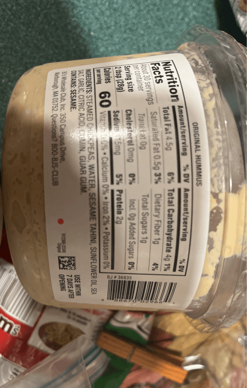 Wellsley Farms Original Hummus Chickpeas & Sesame Tahini
