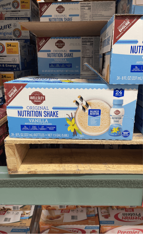 Wellsley Farms Vanilla Flavored Original Nutrition Shake