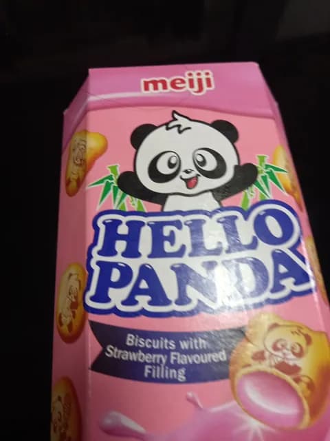 Meiji Hello Panda Biscuits With Strawberry Flavoured Filling